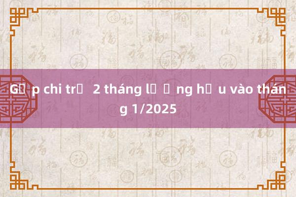 Gộp chi trả 2 tháng lương hưu vào tháng 1/2025