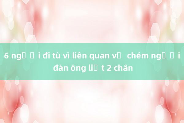 6 người đi tù vì liên quan vụ chém người đàn ông liệt 2 chân