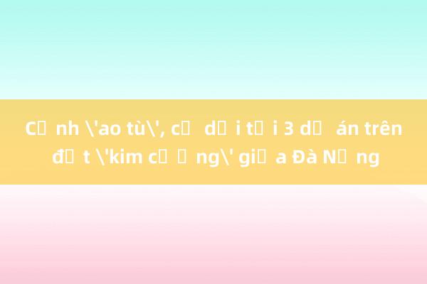 Cảnh 'ao tù'， cỏ dại tại 3 dự án trên đất 'kim cương' giữa Đà Nẵng